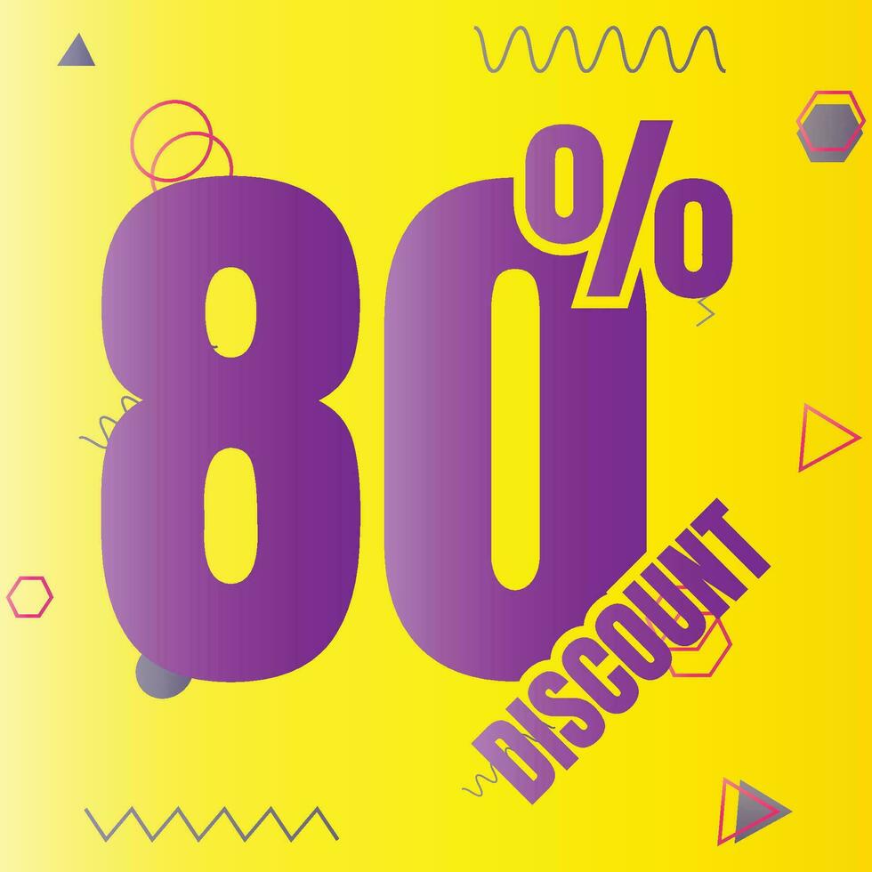 80 por ciento descuento acuerdo firmar icono, 80 por ciento especial oferta descuento vector, 80 por ciento rebaja precio reducción oferta diseño, viernes compras rebaja descuento porcentaje icono diseño vector