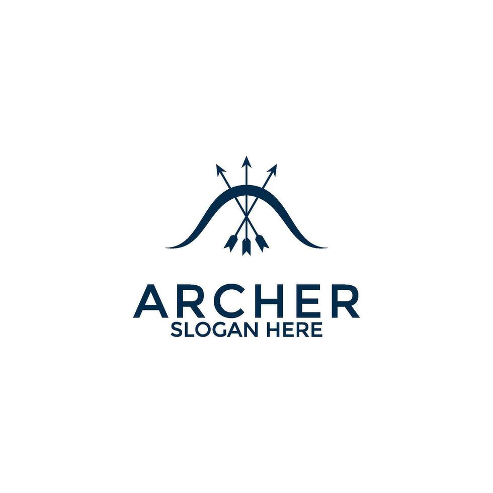 archer logo vector, creative archer logo design template vector