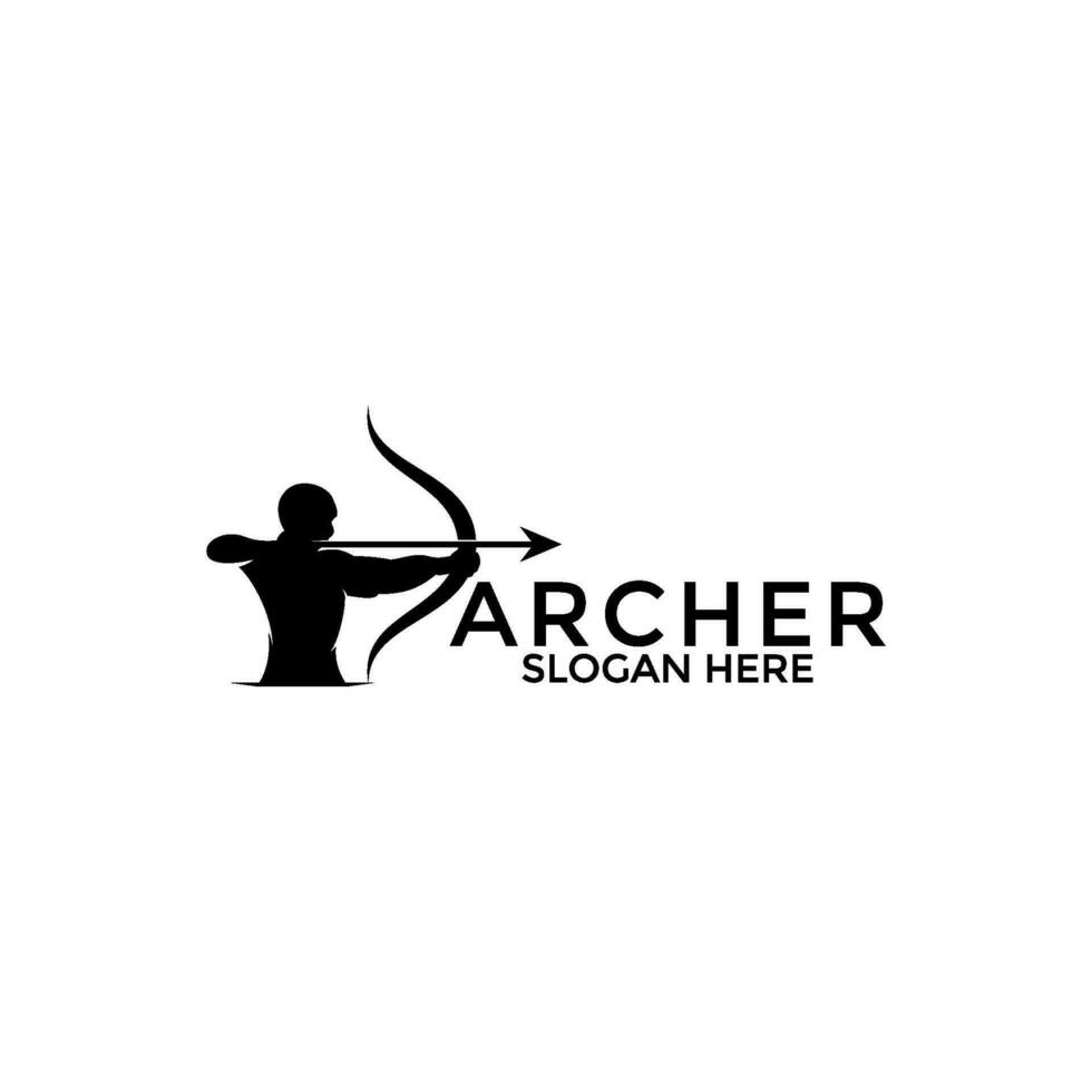 archer logo vector, creative archer logo design template vector