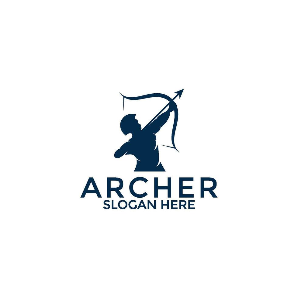 archer logo vector, creative archer logo design template vector