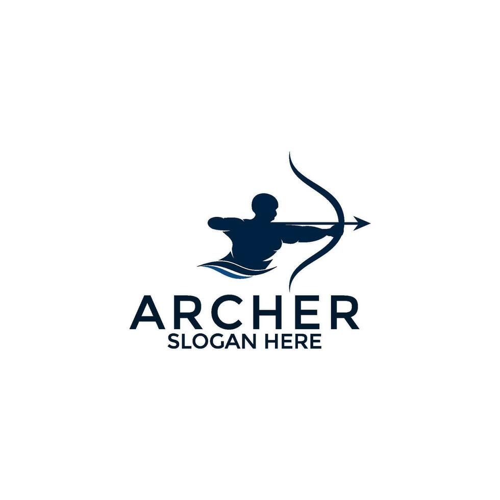archer logo vector, creative archer logo design template vector