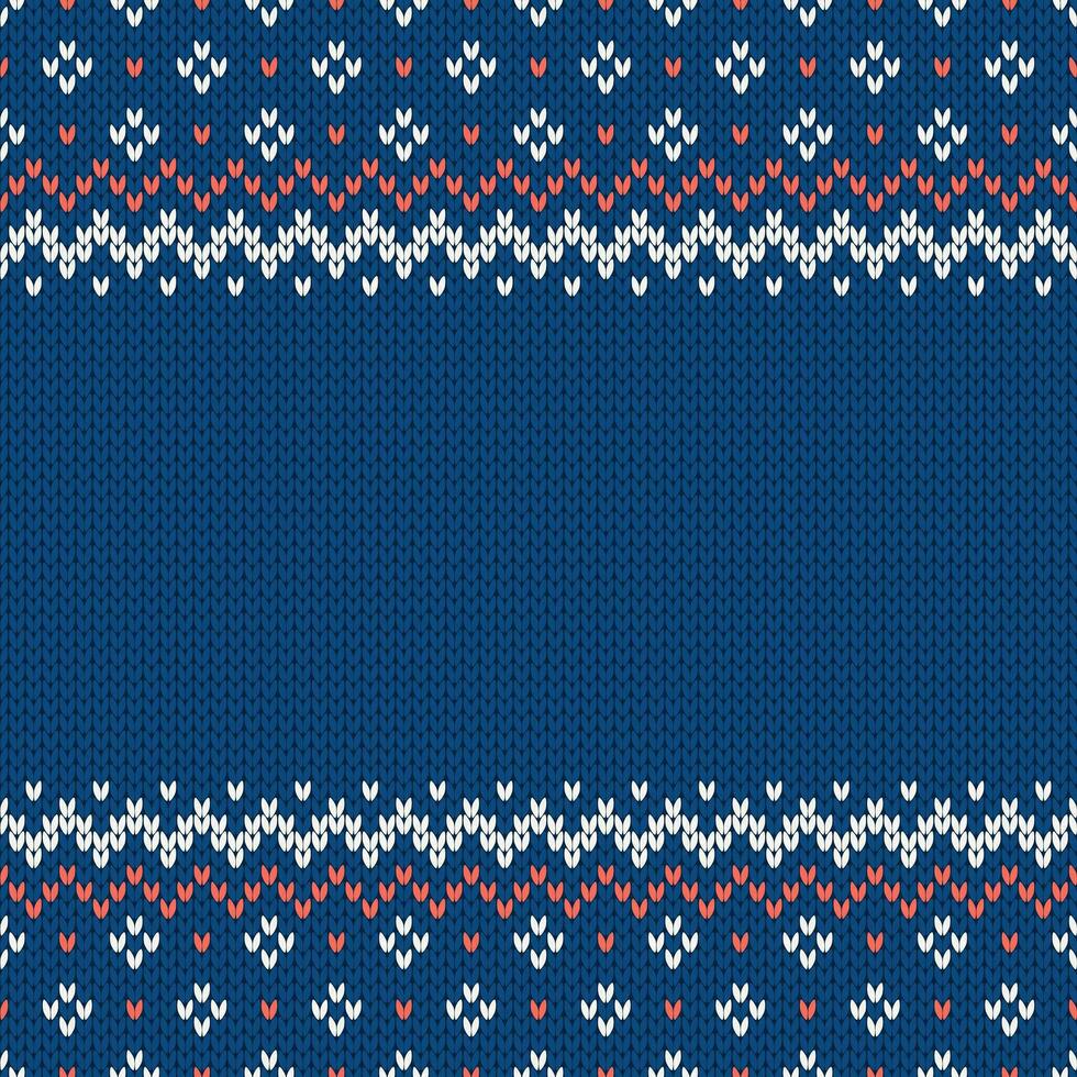 Knitwear seamless texture. Template with empty place for text. vector