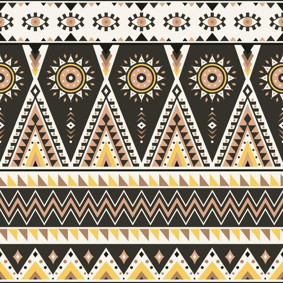 Tribal geometric seamless pattern. vector