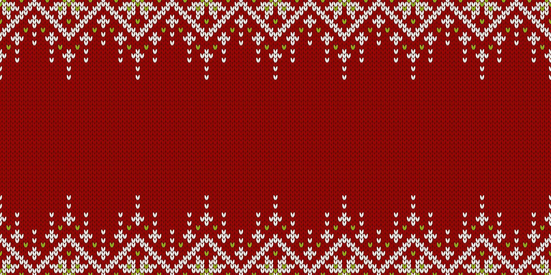 Ugly Christmas Sweater Party. Template with place for text. Knitted pattern. vector