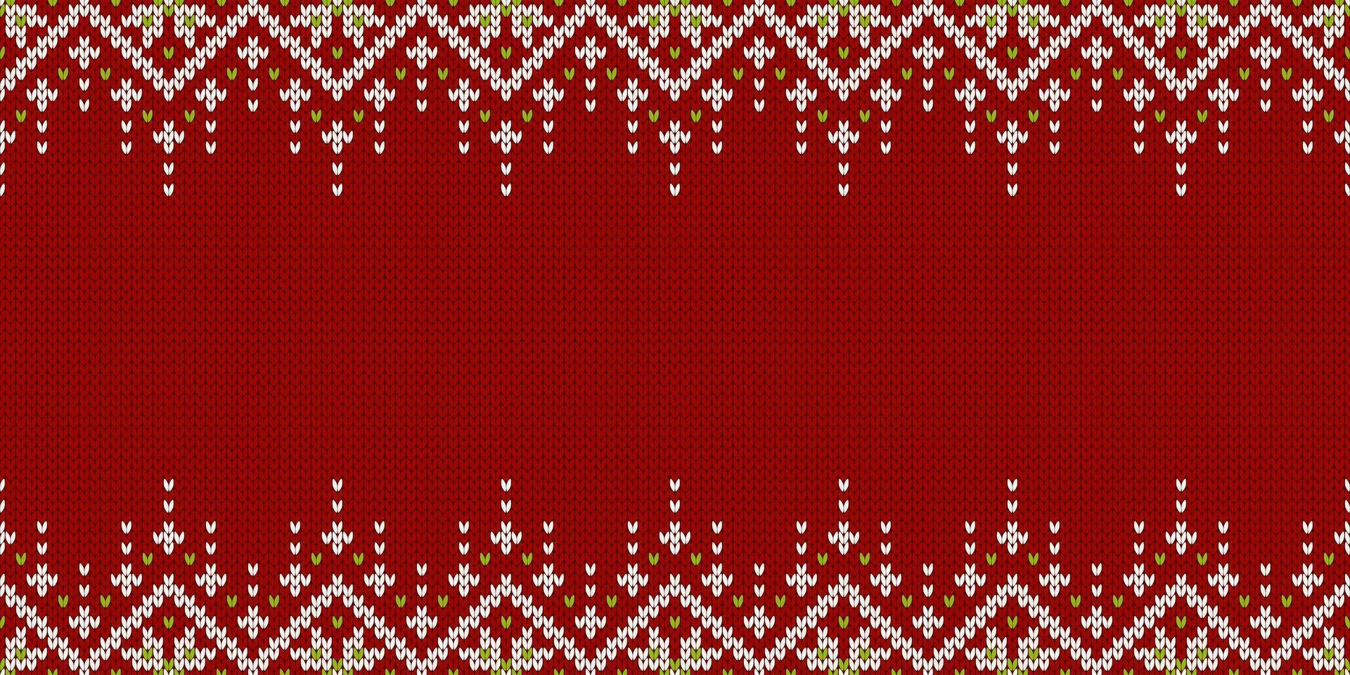 Ugly Christmas Sweater Party. Template with place for text. Knitted pattern. vector