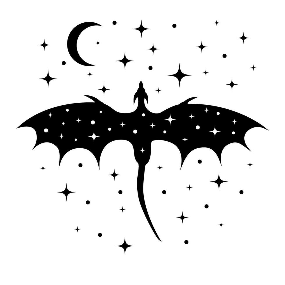 Dragon icon vector. Magic dragon illustration sign. Fairy tale symbol or logo. vector