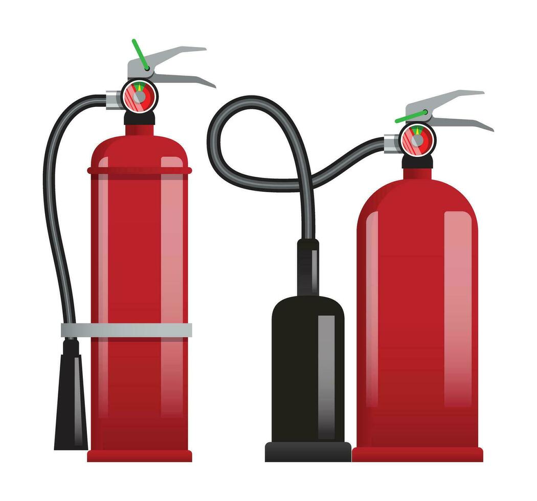 Fire Extinguisher Vector Style.