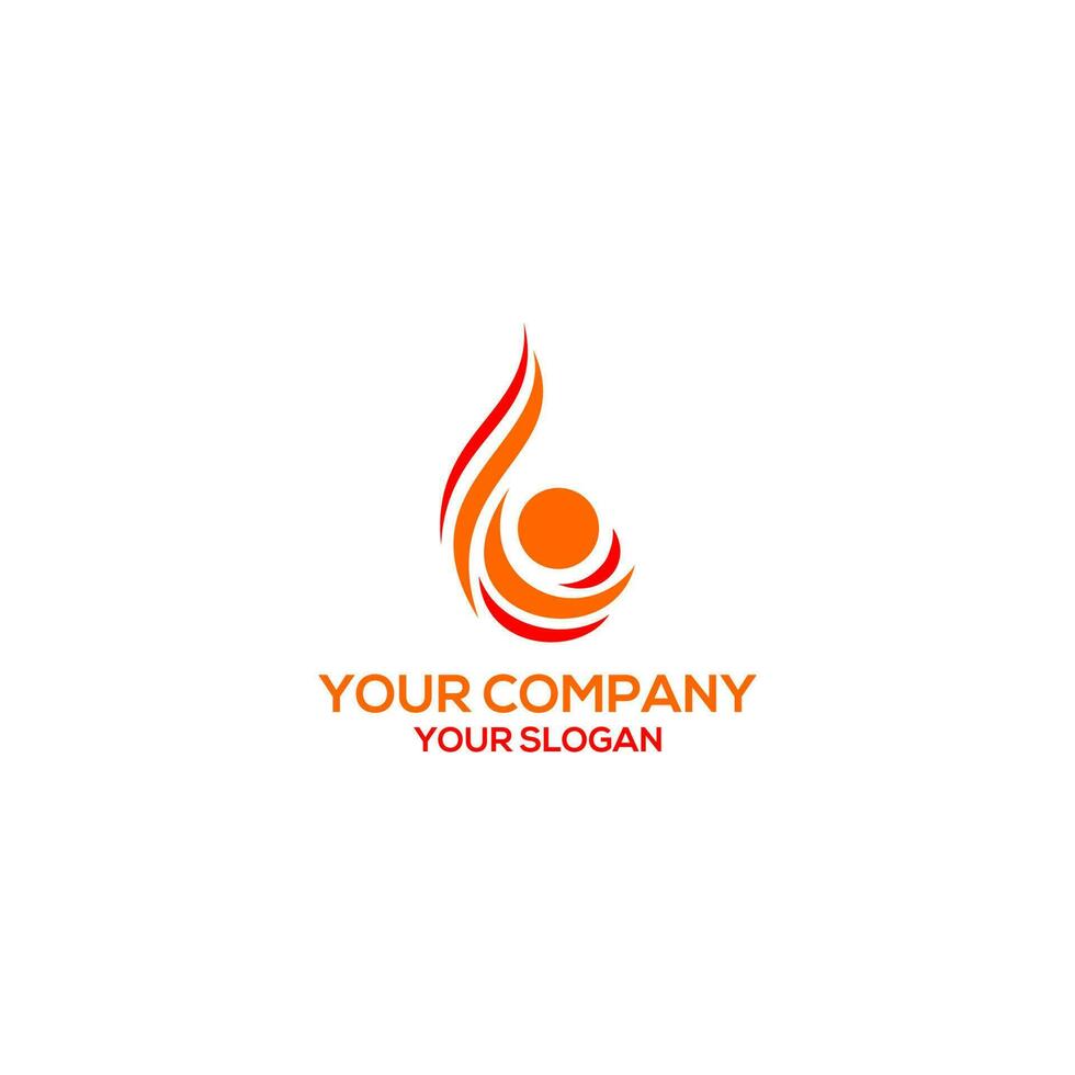 flare wind logo design vector