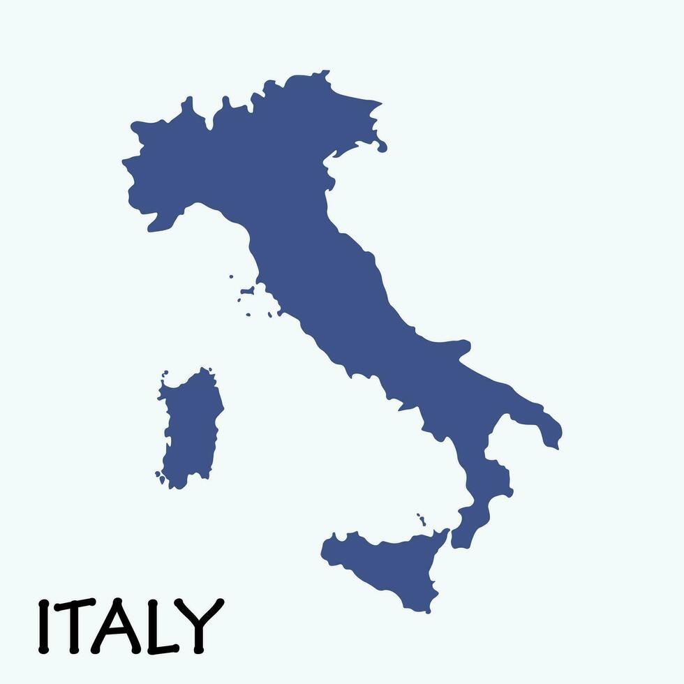 Map Of Italy. Abstract Design Vector illustration Eps 10