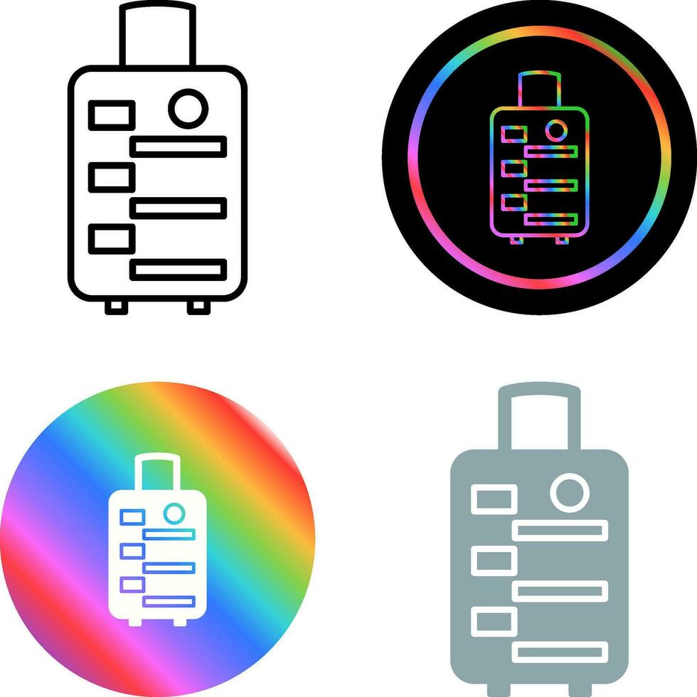 Luggage Bag Vector Icon