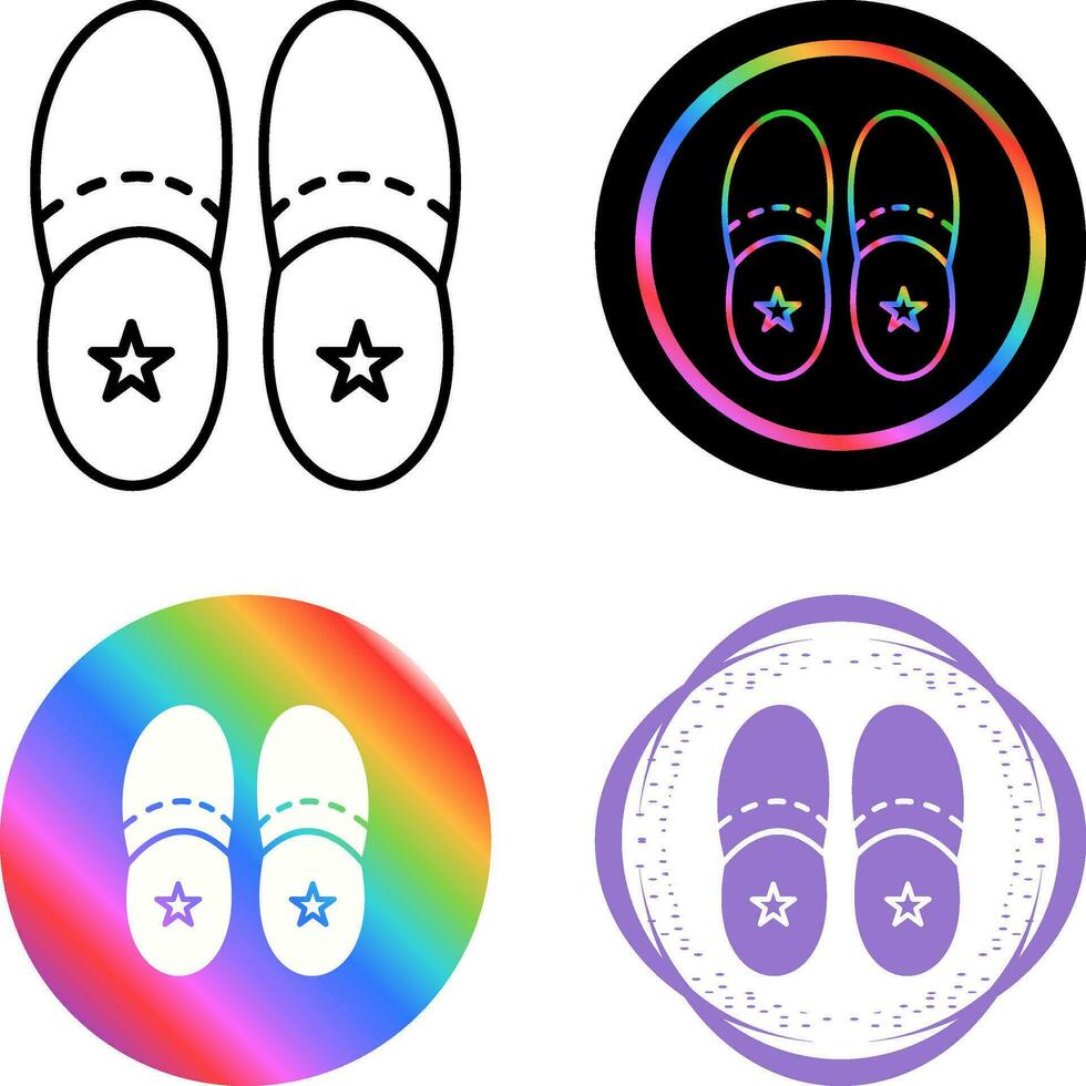 icono de vector de zapatillas