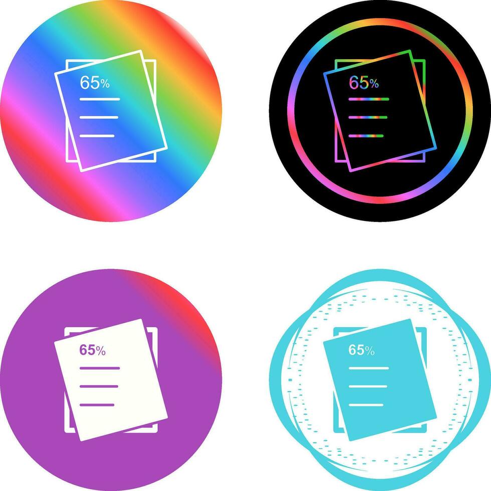 Graded Paper Vector Icon