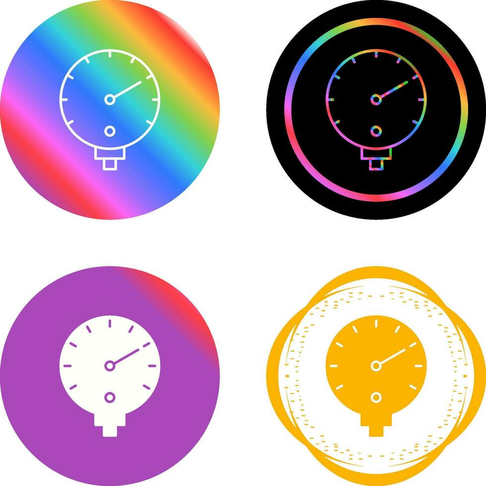 Pressure Gauge Vector Icon