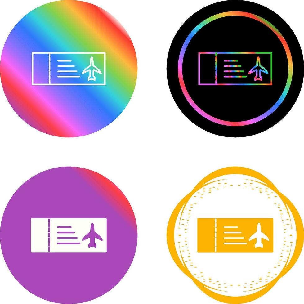 Plane Tickets Vector Icon