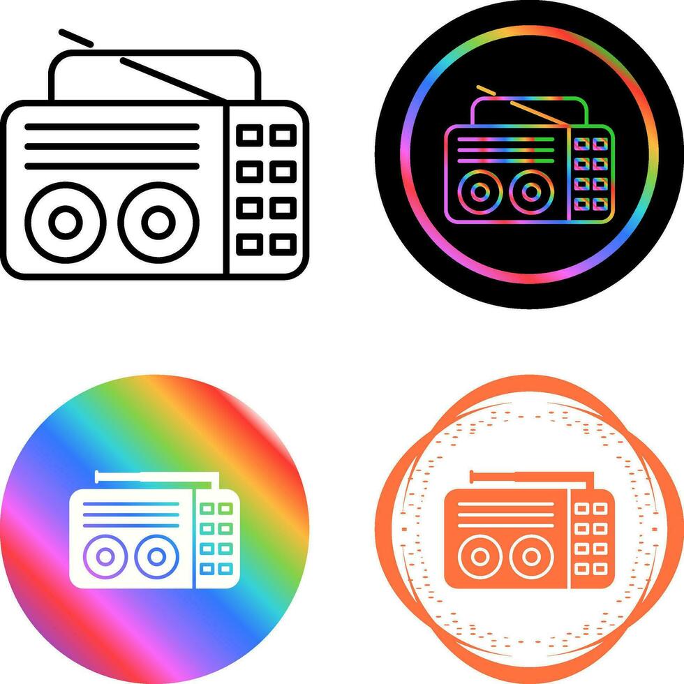 Old Radio Vector Icon