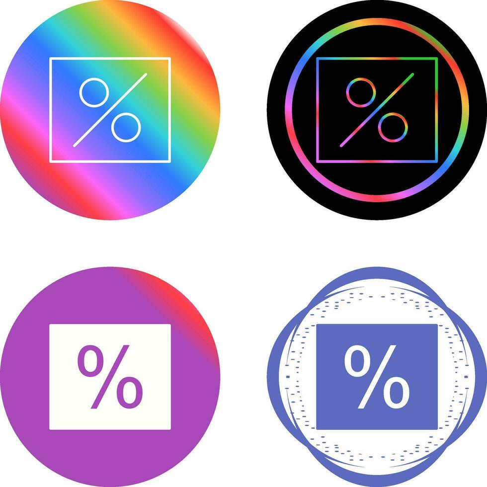 Percentage Vector Icon