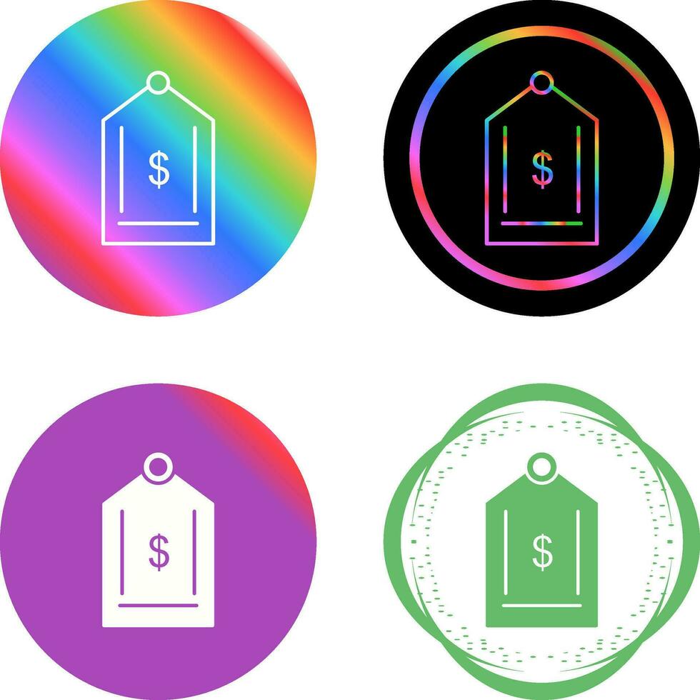 Dollar Tag Vector Icon