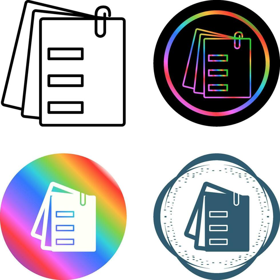 Attached Documents Vector Icon