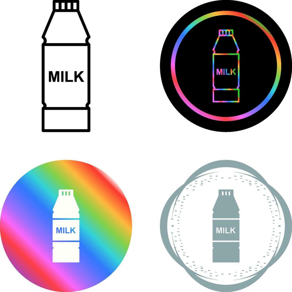 Milk Bottle Vector Icon