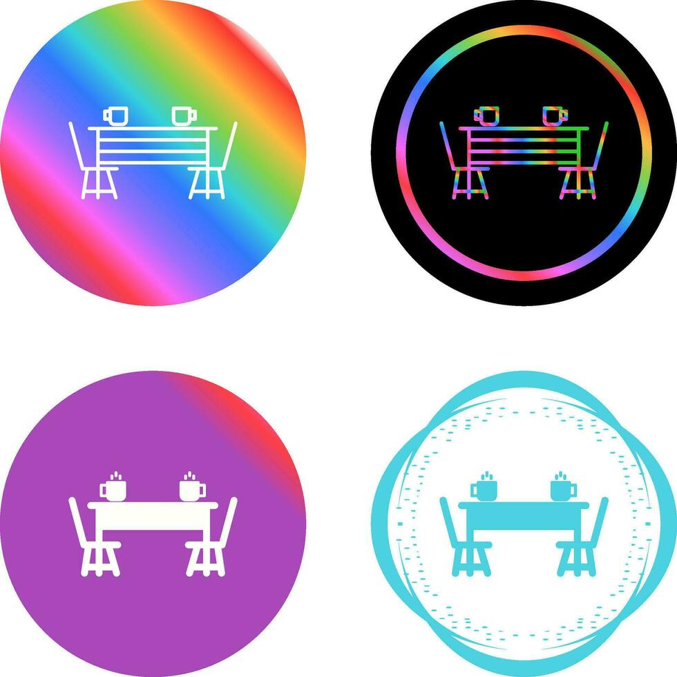 Dining Table Vector Icon