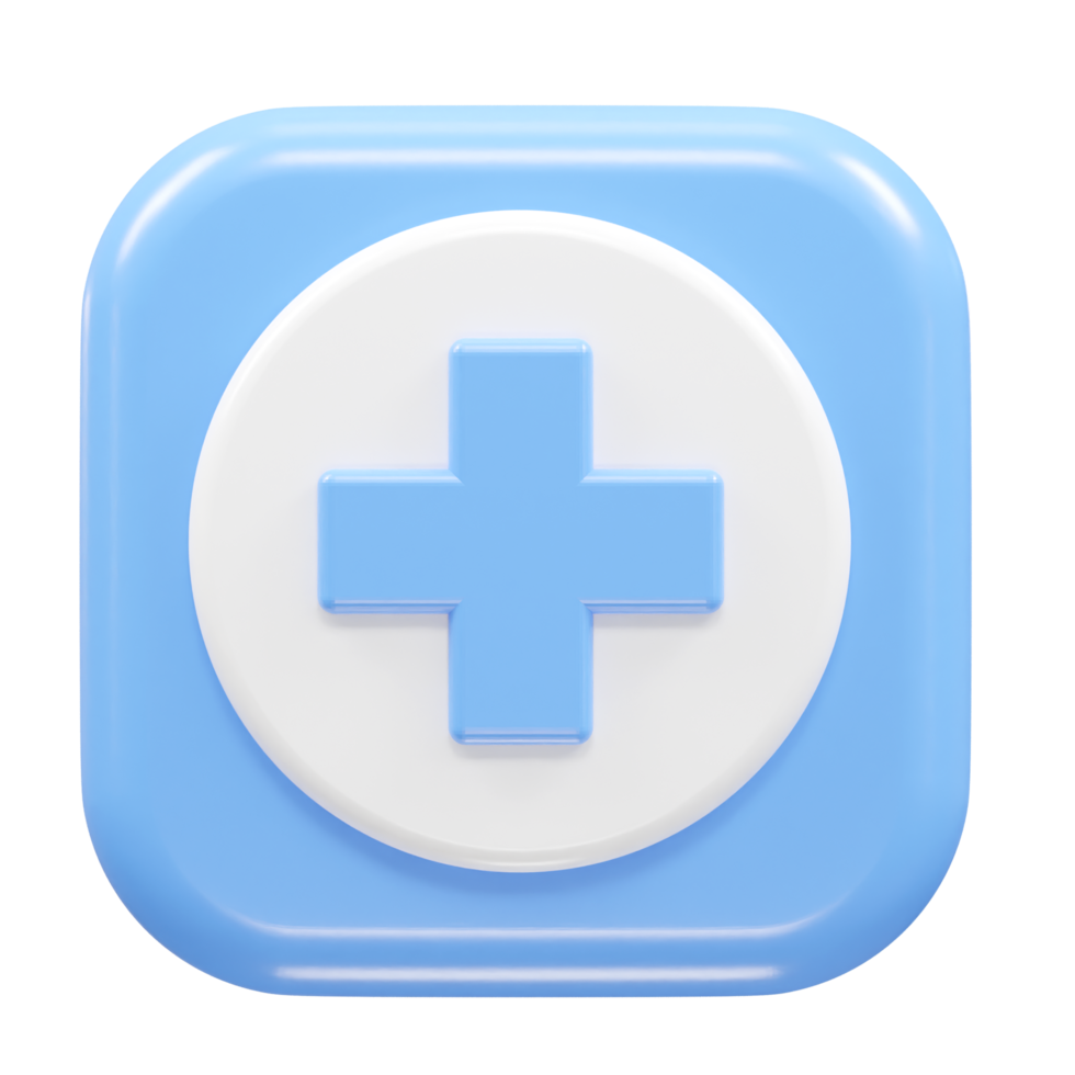 Medical icon 3d rendering illustration png