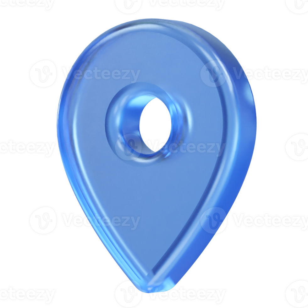 Location icon 3d rendering png
