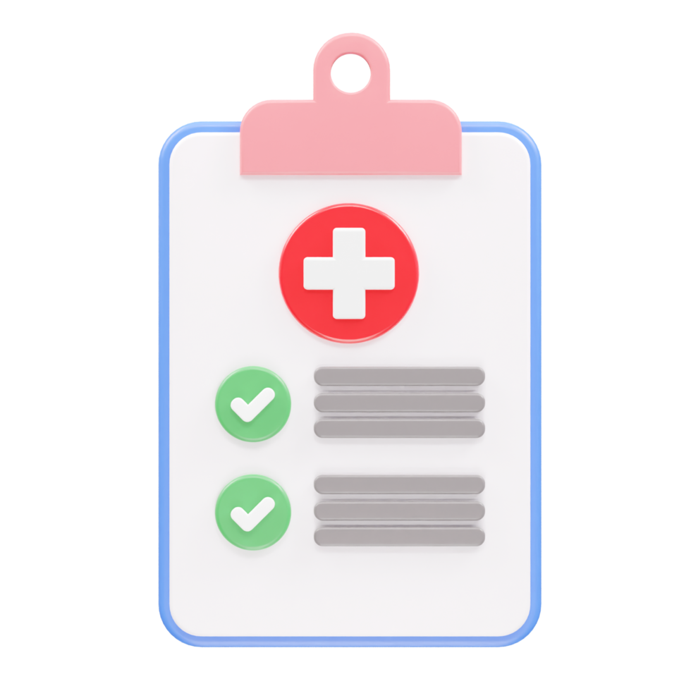 Medical icon 3d rendering illustration transparent png