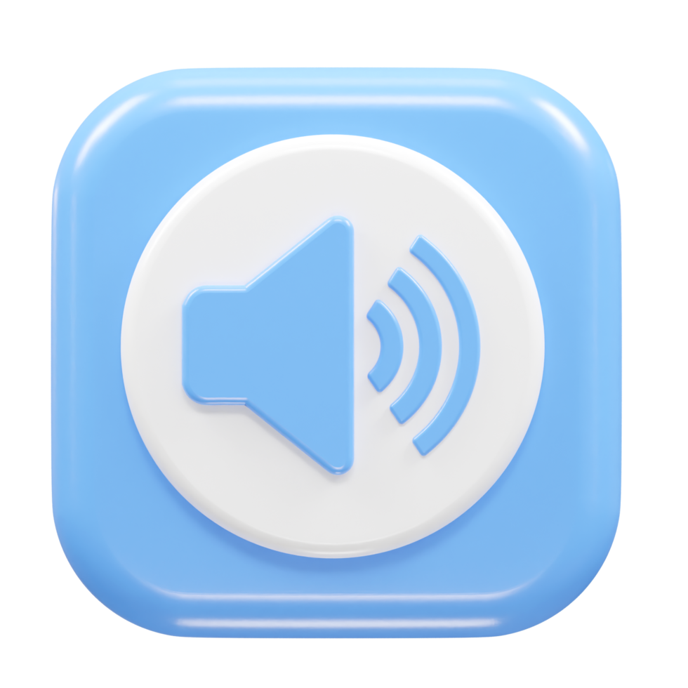 Sound volume icon rendering png