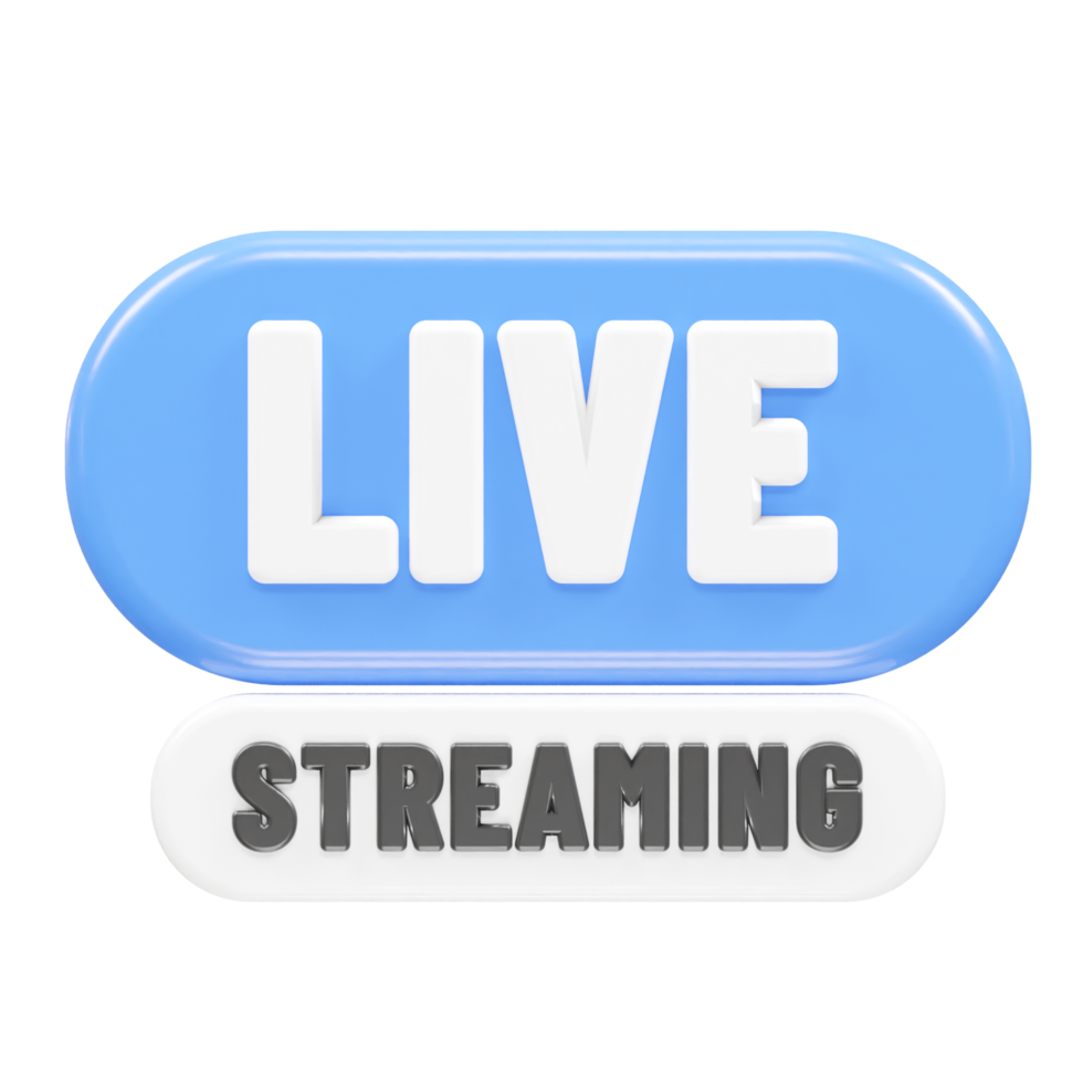 Live icon 3d rendering illustration element png