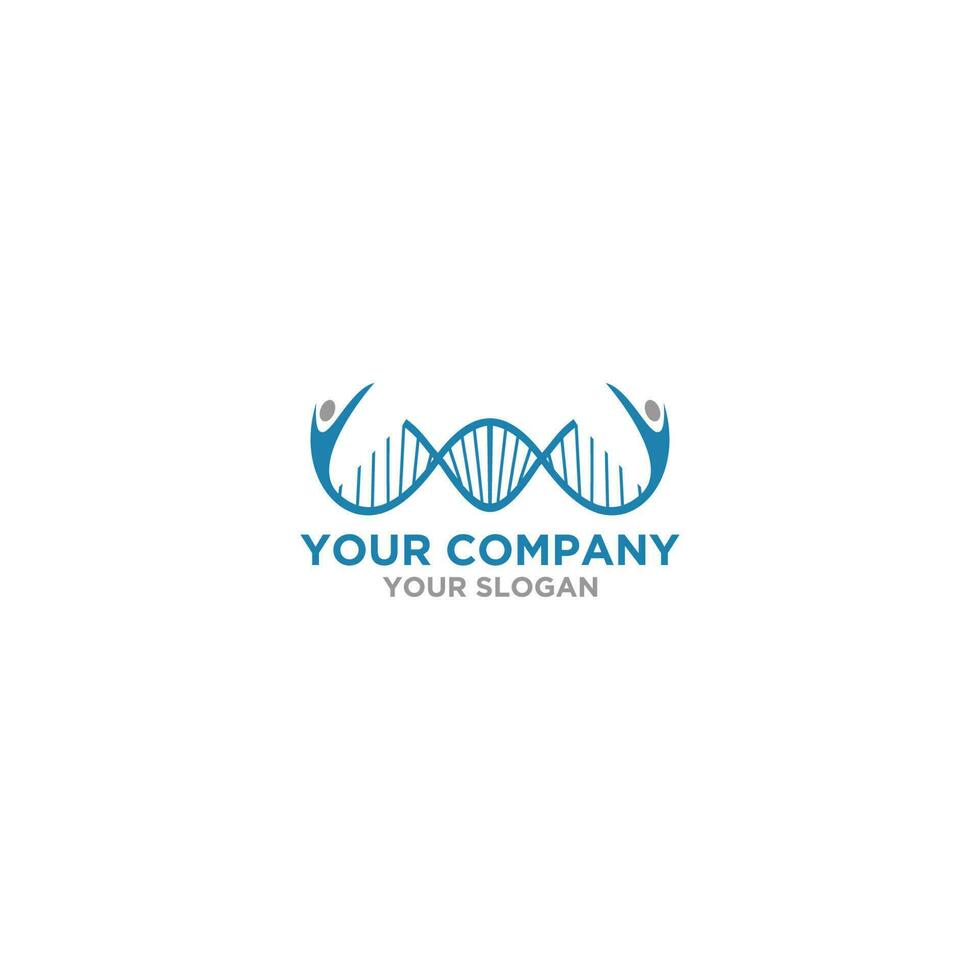 DNA Gate Logo Design Vector