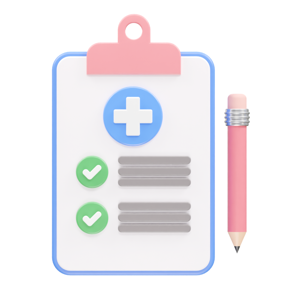 Medical icon 3d rendering illustration png