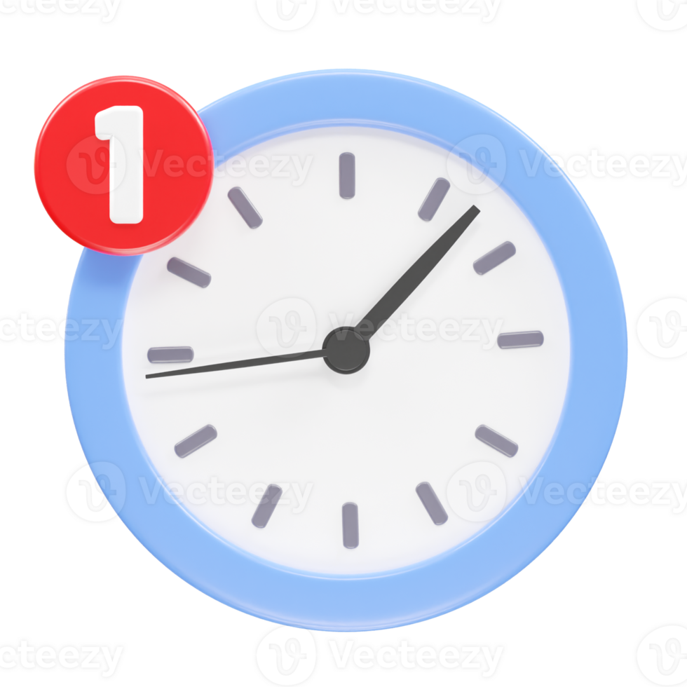 Watch icon 3d rendering illustration png
