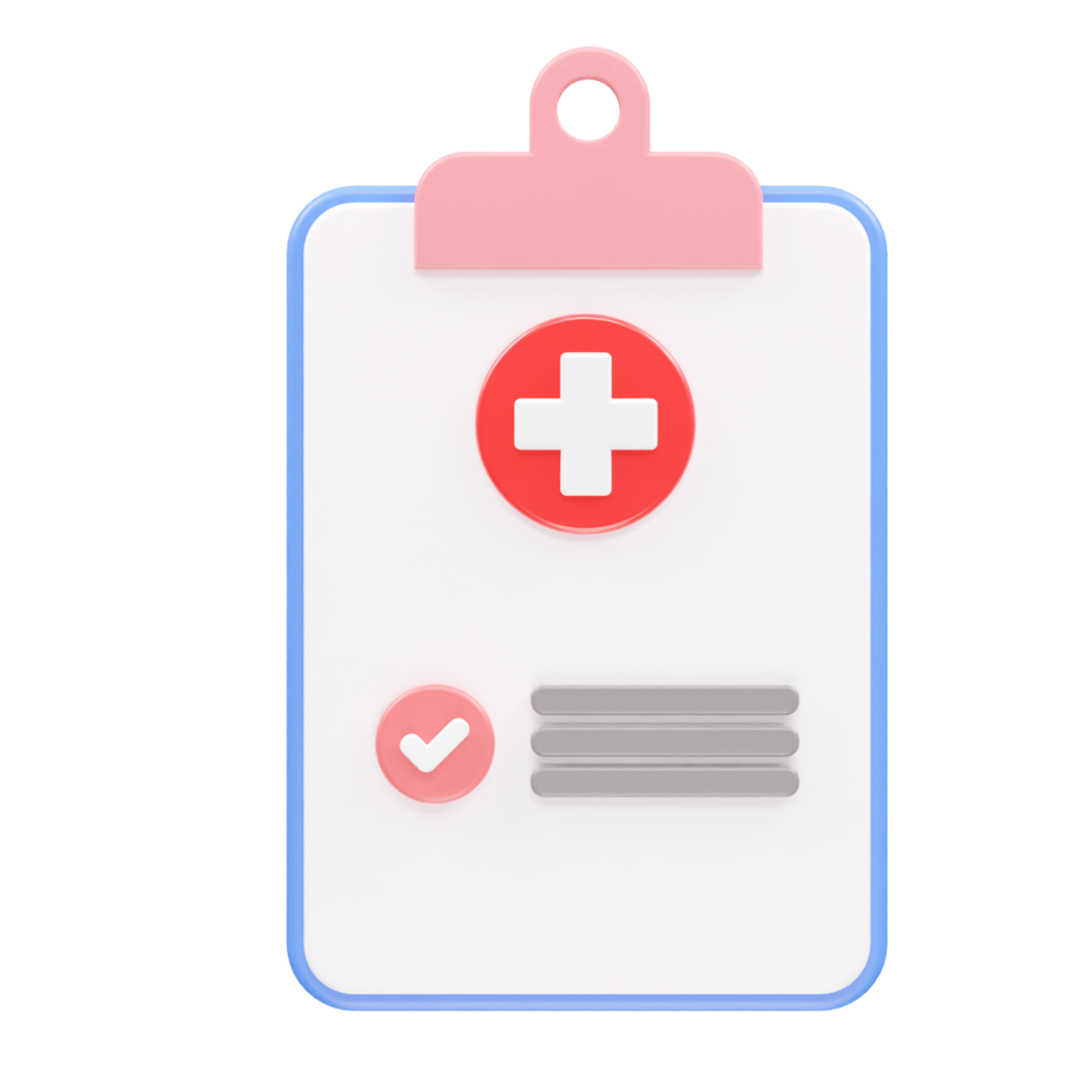 Medical icon 3d rendering illustration transparent png