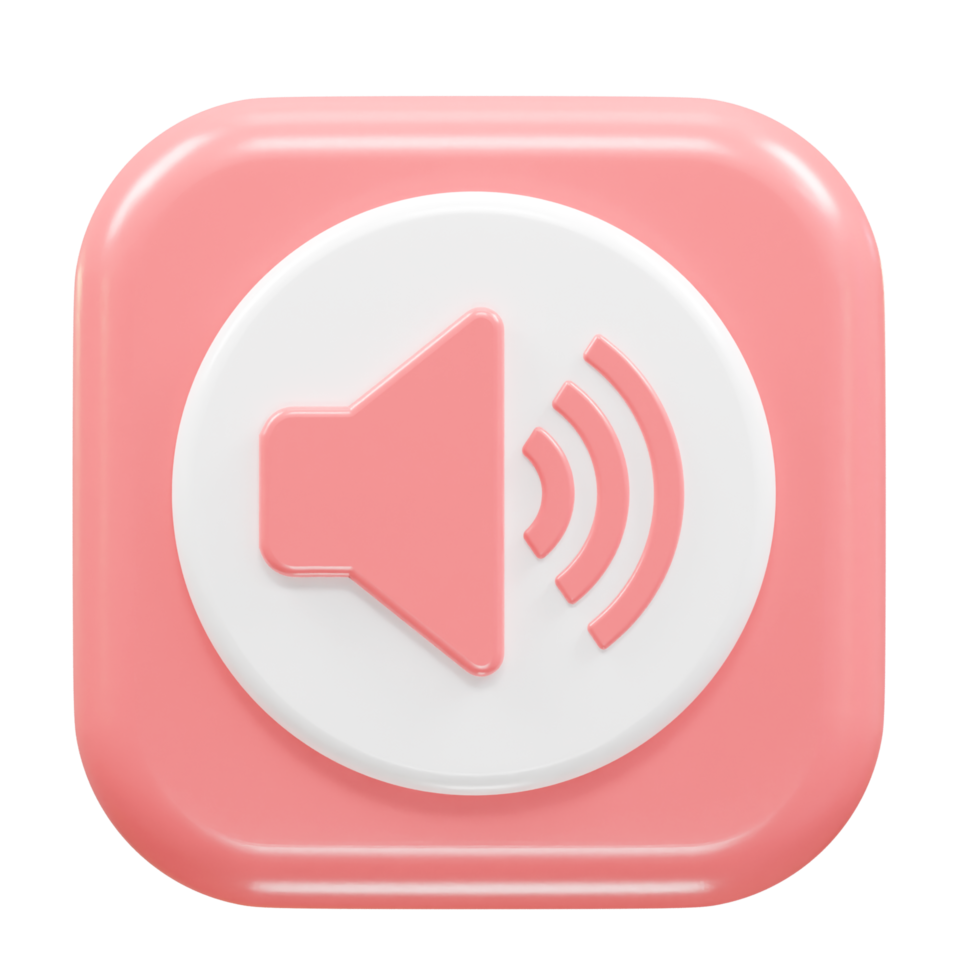 Sound volume icon rendering png