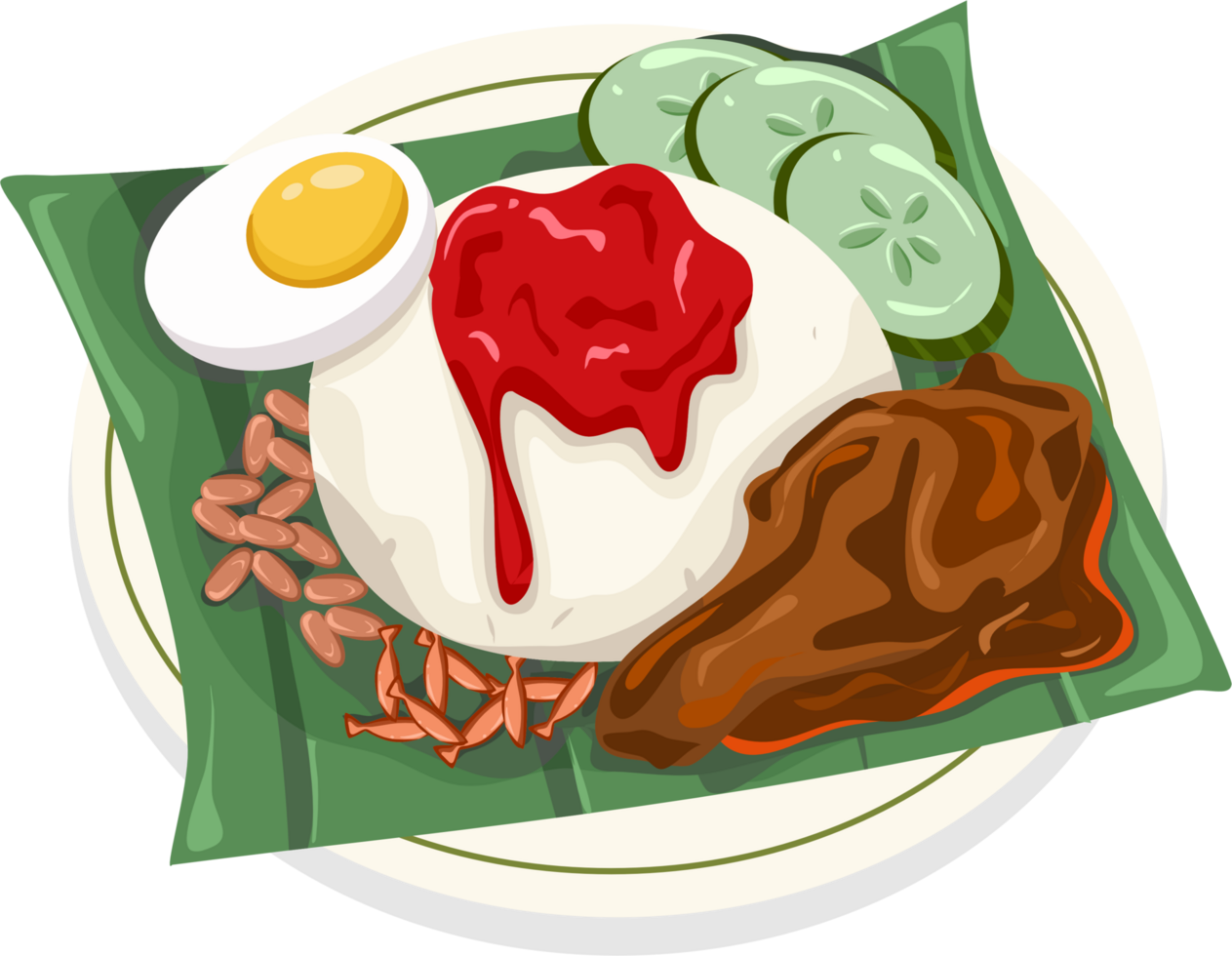 Nasi Lemak Illustration png