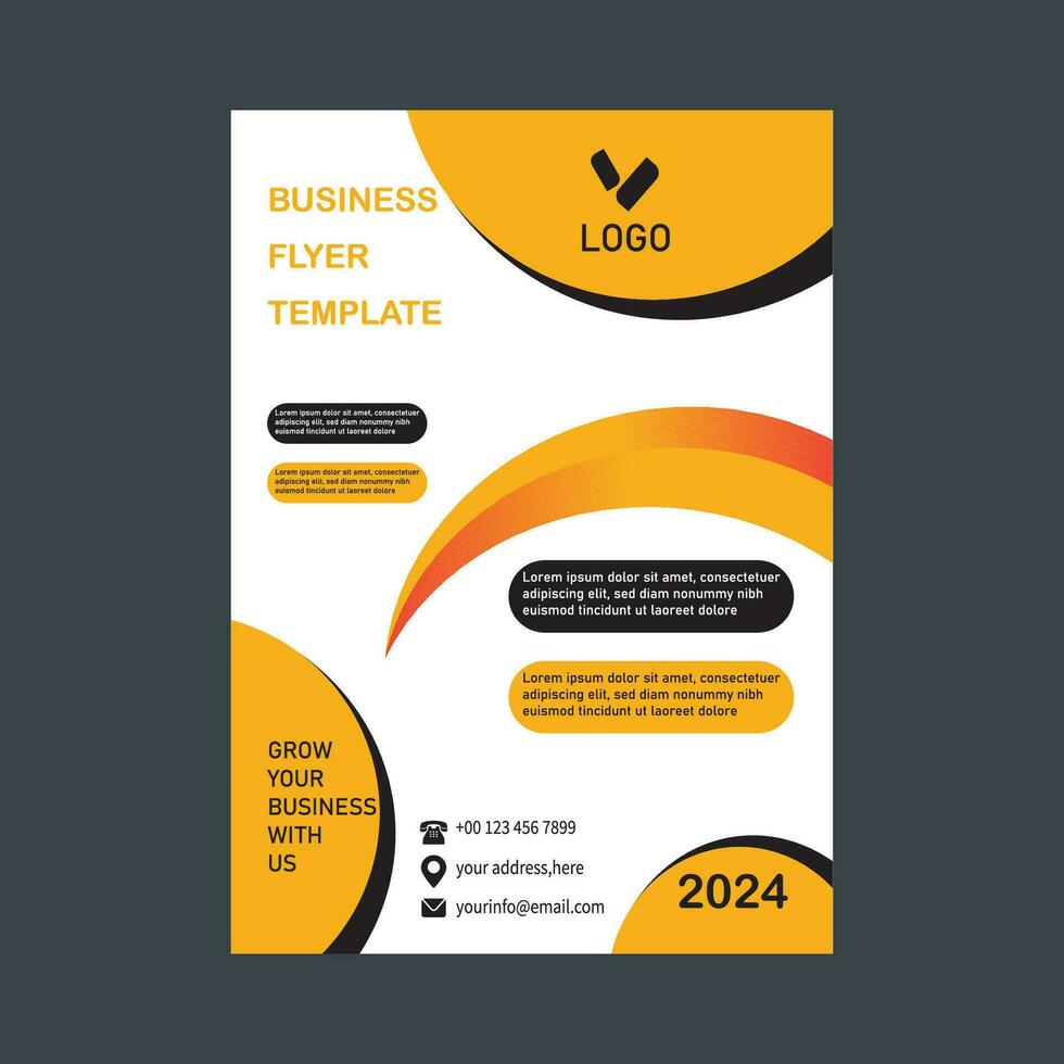 Creative corporate business flyer template, Corporate Business flyer template. vector