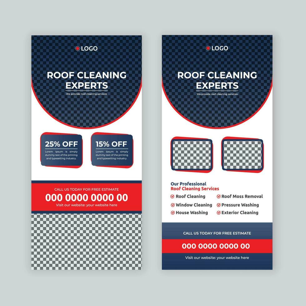 DL flyer, rack card, template  cleaning services dl flyer design vector