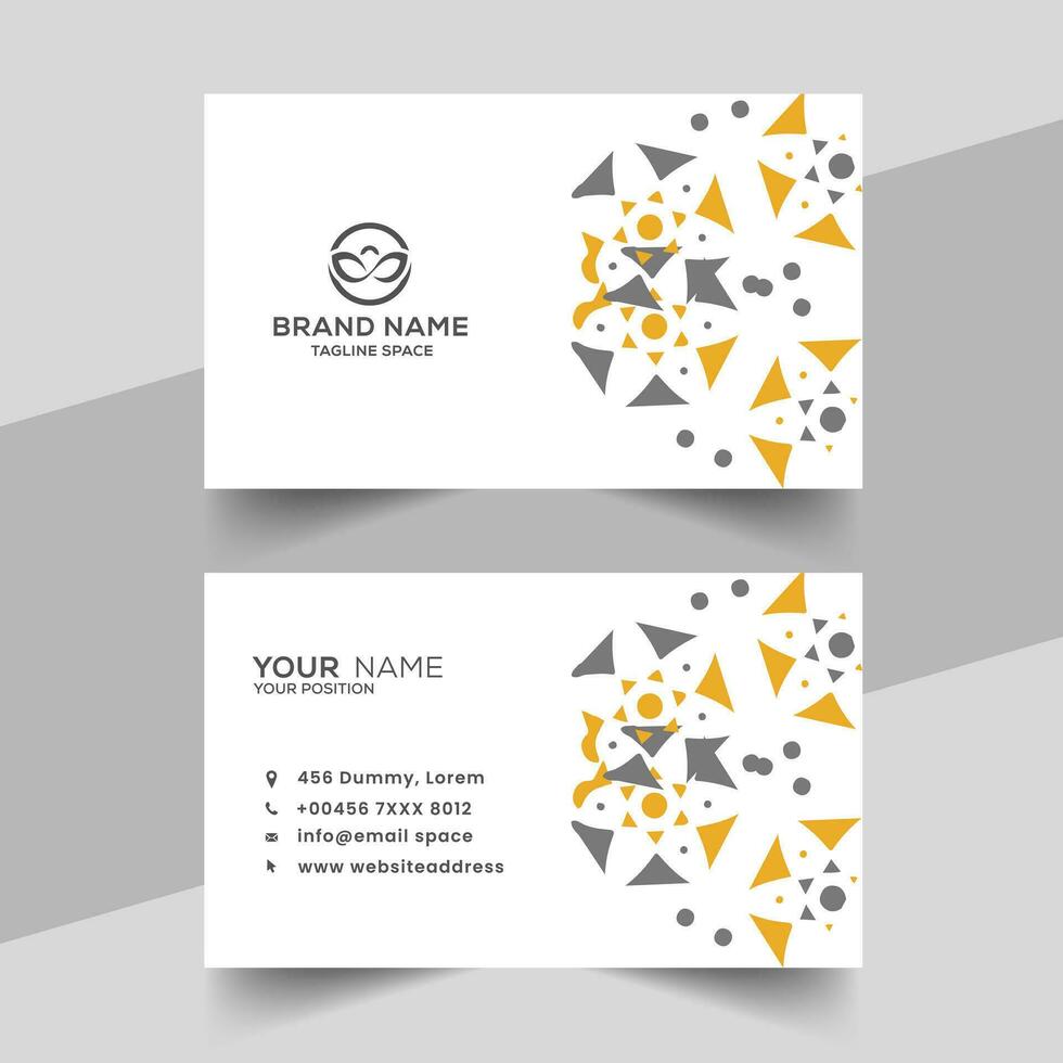 vector abstract black and red office visiting card template design