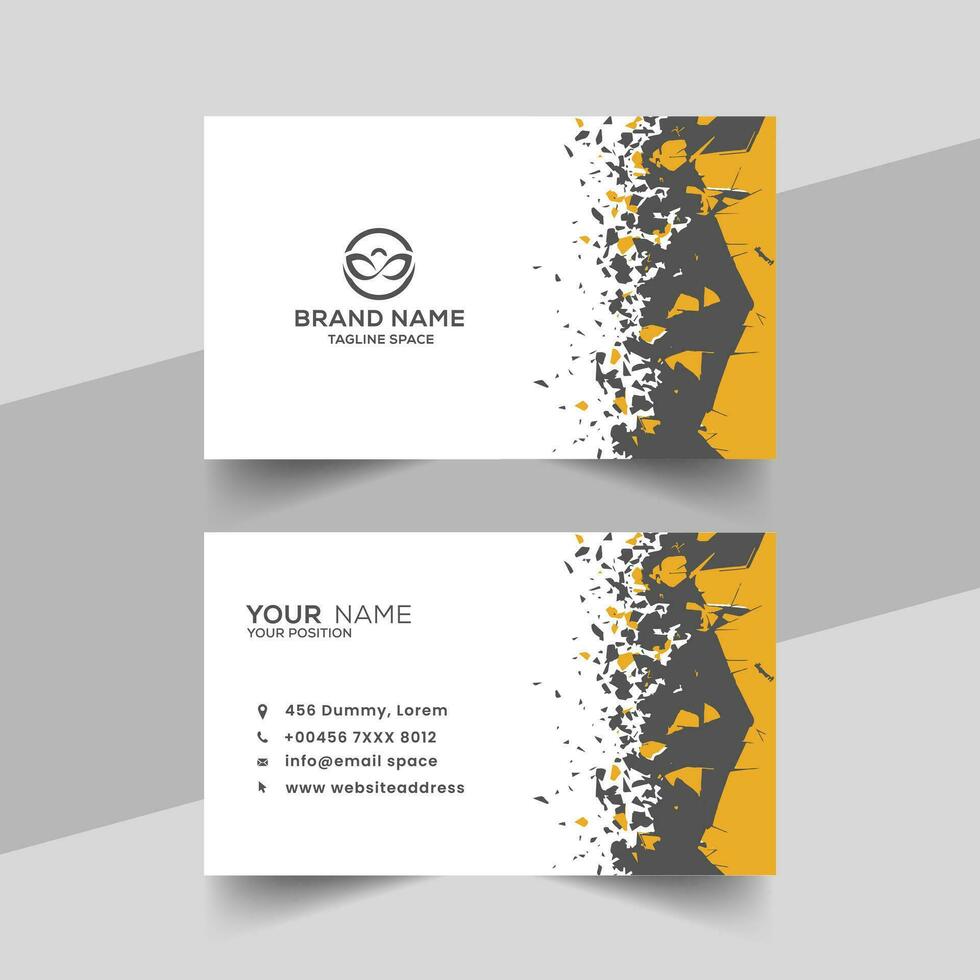 vector abstract black and red office visiting card template design