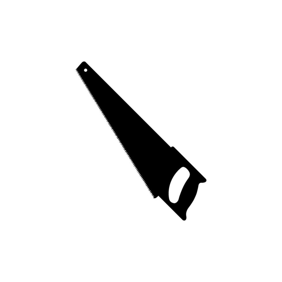Hand Saw Silhouette, can use for Icon, symbol, Art Illustration, Logo Gram, Pictogram, Apps, Website, or Graphic Design Element. Vector Illustration