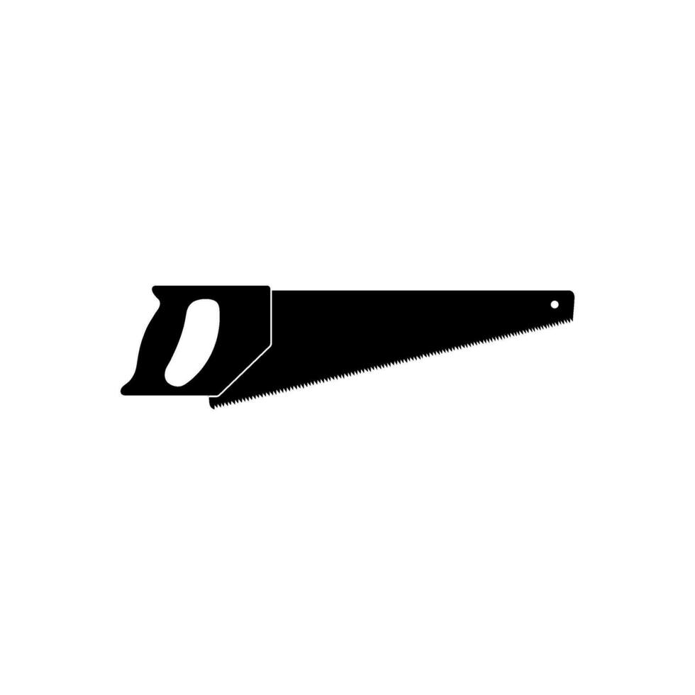 Hand Saw Silhouette, can use for Icon, symbol, Art Illustration, Logo Gram, Pictogram, Apps, Website, or Graphic Design Element. Vector Illustration