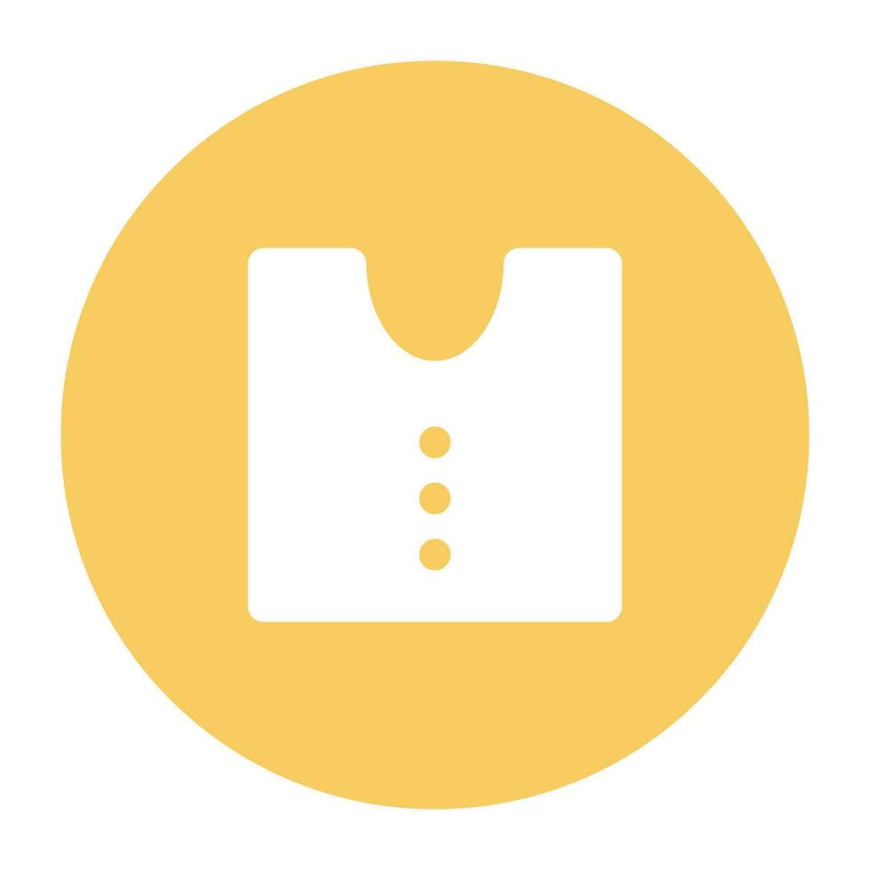 Pack of Clothing Flat Icon vector