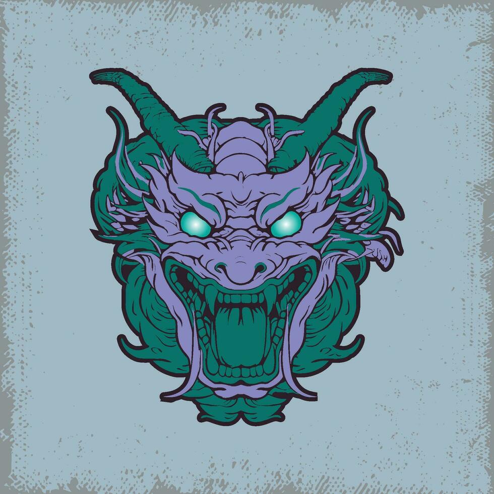 Purple Dragon Fury, A Grunge Illustration 28344916 Vector Art at Vecteezy
