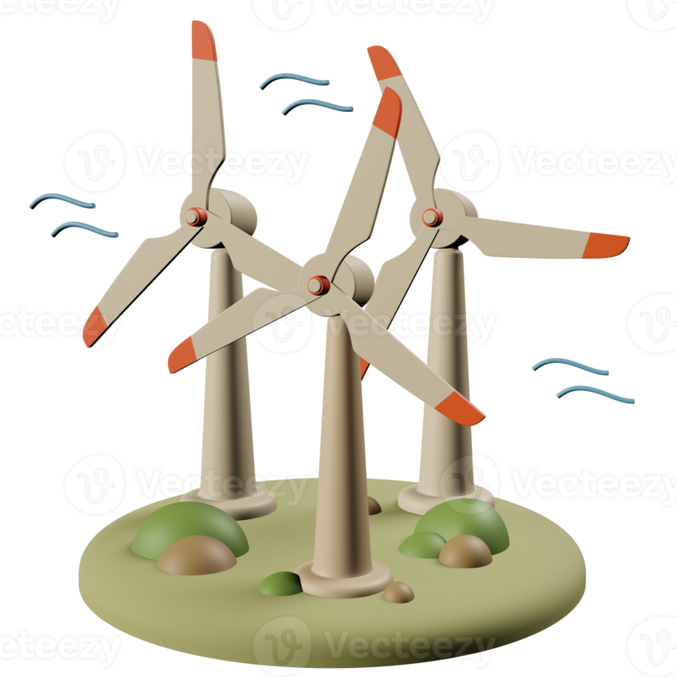 väderkvarn 3d ikon png