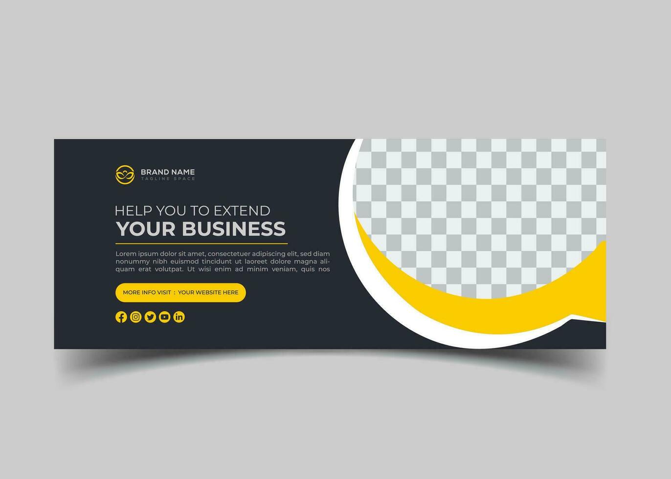 digital marketing agency and creative corporate Facebook cover design vector