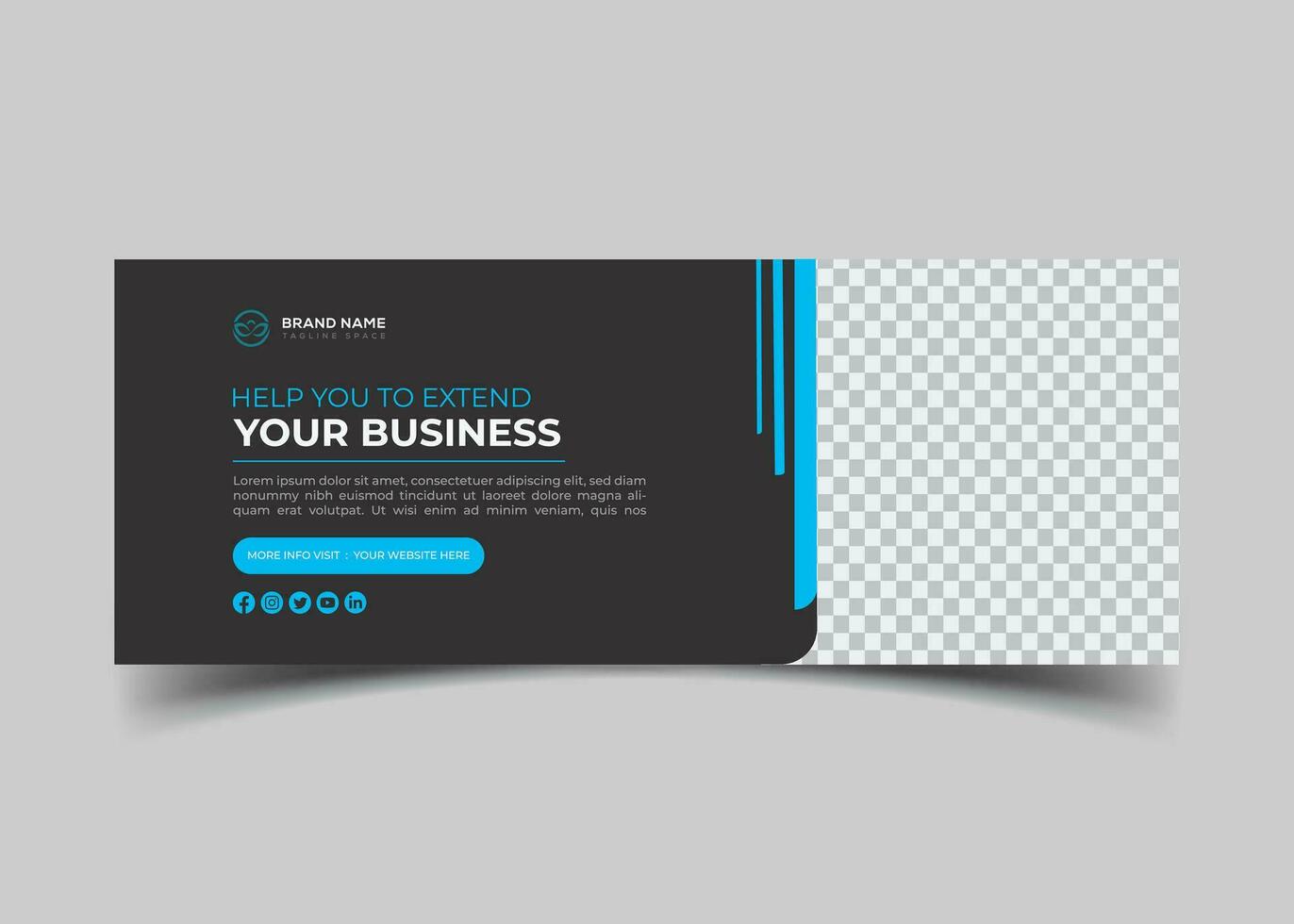 digital marketing agency and creative corporate Facebook cover design vector