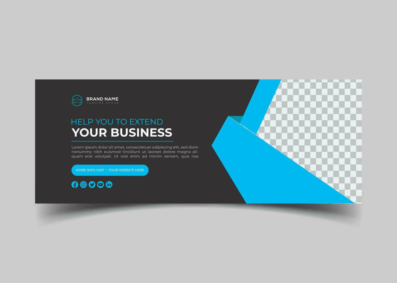 digital marketing agency and creative corporate Facebook cover design vector