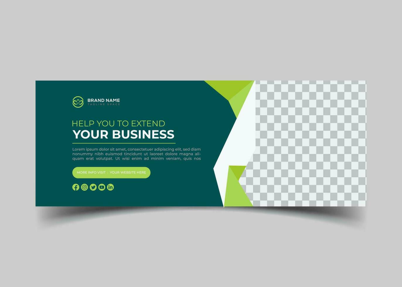 digital marketing agency and creative corporate Facebook cover design vector