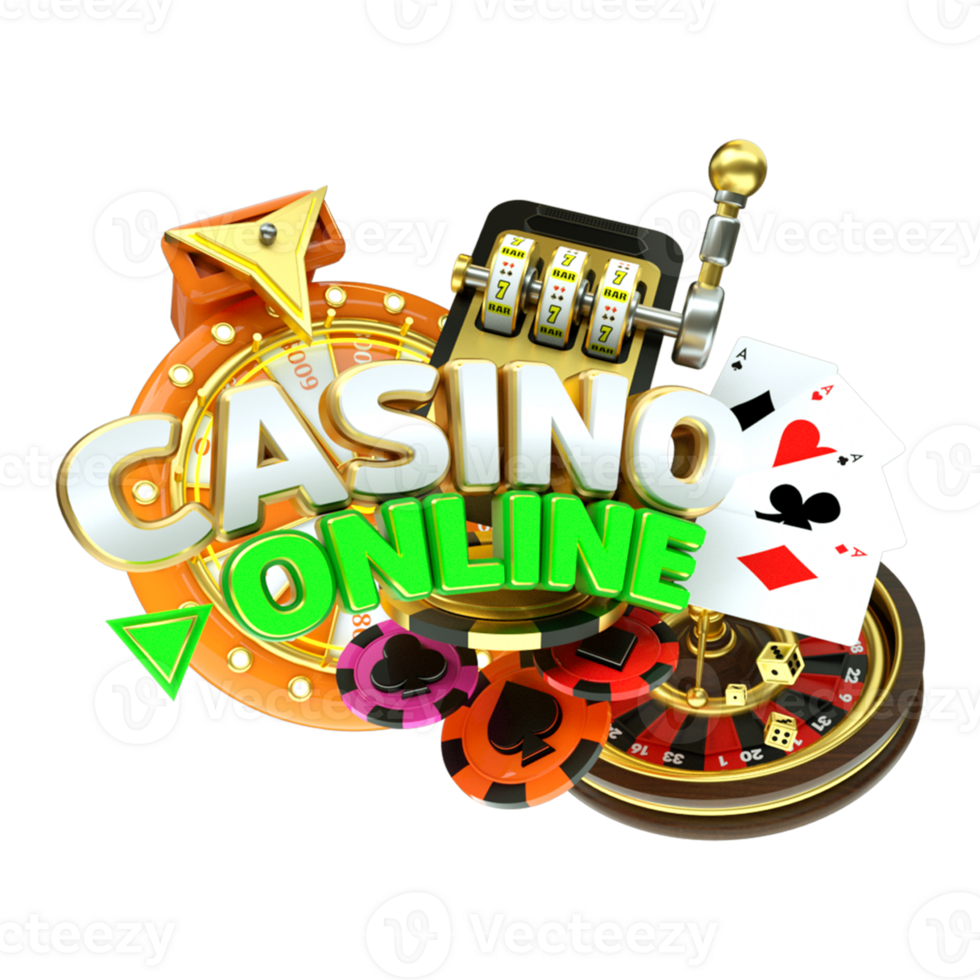 3d render object casino png