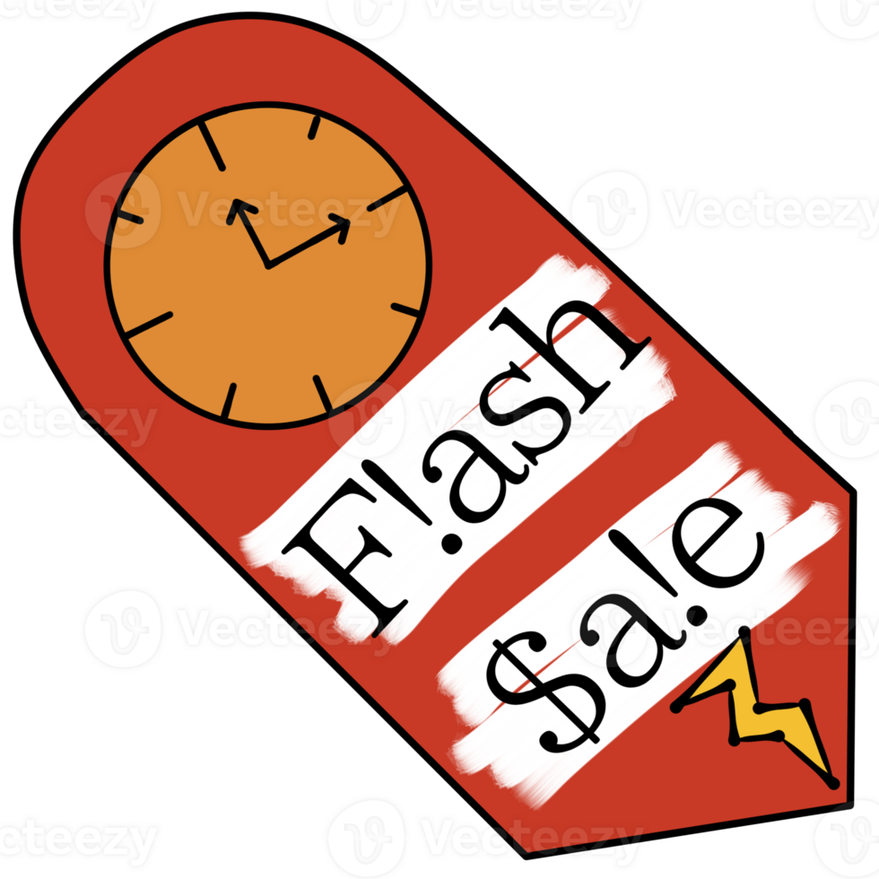 flash sale tag png